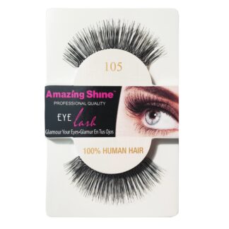 Amazing Shine Human Hair Eyelashes (1pc) (Options) - 105, 1pc