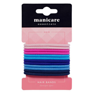 Manicare 12 Hair Bands - Assorted Colours (12 pack)