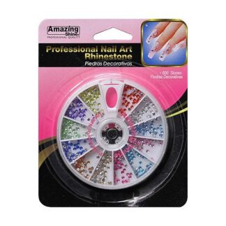 Amazing shine professional nail art rhinestone wheel 4 pk