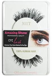 Amazing Shine Human Hair Eyelashes (1pc) (Options) - 311T, 1pc
