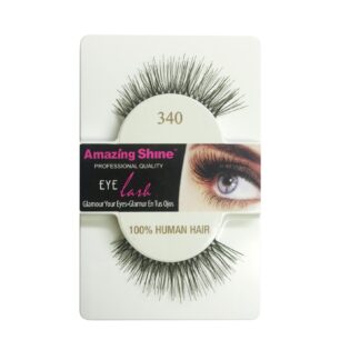 Amazing Shine Human Hair Eyelashes (1pc) (Options) - 340, 1pc
