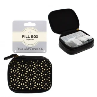 7 Day Pill Box Wallet Organiser - Black (1pc)