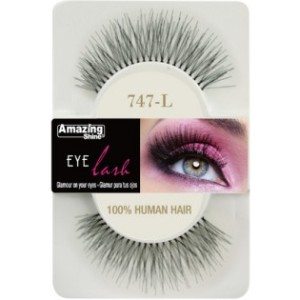 Amazing Shine Human Hair Eyelashes (1pc) (Options) - 747-L, 1pc