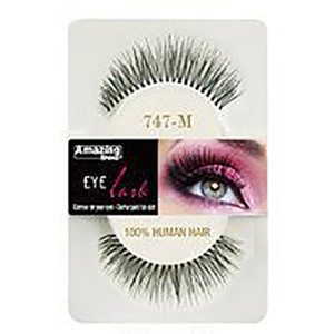 Amazing Shine Human Hair Eyelashes (1pc) (Options) - 747-M, 1pc
