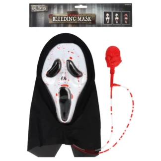 Adult Bleeding Ghost Face Mask (1pc)