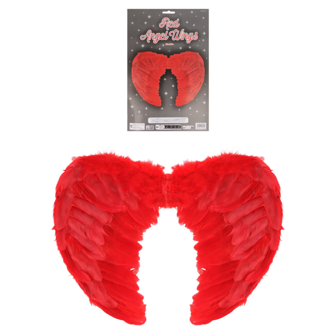 Henbrandt Adult Red Feather Angel Wings (1pc)