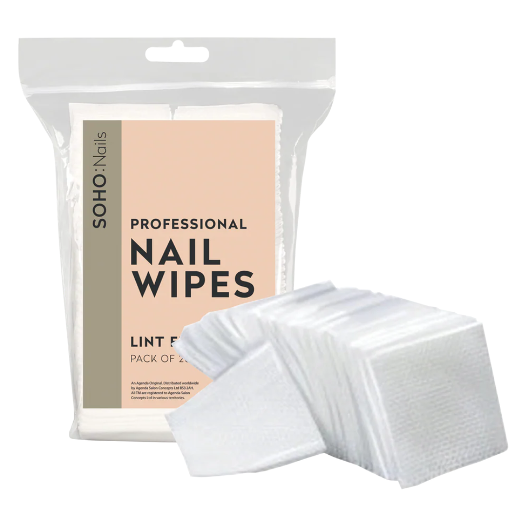 Agenda Professional Lint Free Nail Wipes (Pack of 200) (1pc)