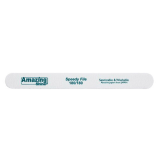 Amazing Shine 7" Speedy white nail file 180/180 Green Centre (12pk)