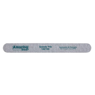 Amazing Shine 7" Speedy zebra nail file 180/180 Green Centre (12pk)