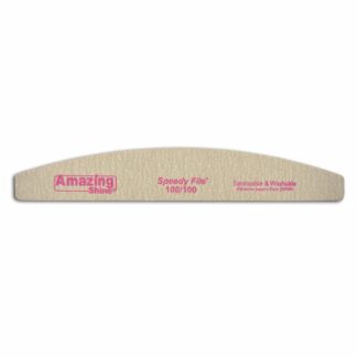 Amazing Shine Half Moon Speedy Zebra Nail File 100/100 Pink Centre (3pc)