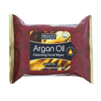 Beauty Formulas 30 Face Wipes - Argan Oil (6pc)