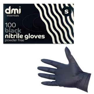 DMI Black Nitrile Gloves - Small (100pc)