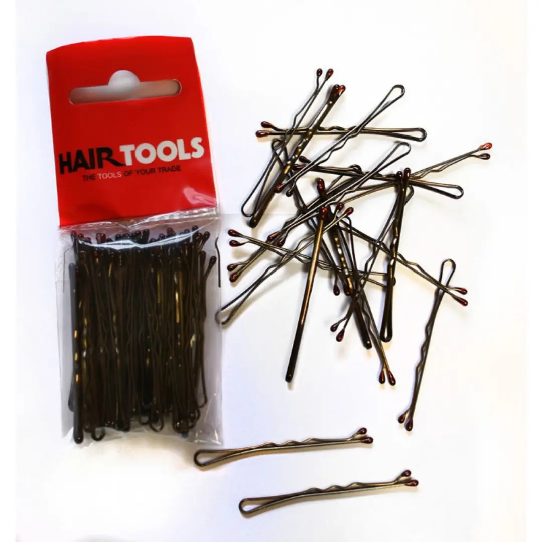 Hair Tools 2” Waved Hair Grips Brown (1pc) Hair Tools 2” Waved Hair Grips Brown (1pc)