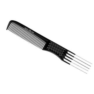 Head Jog 204 - Metal Pin Comb Black (12pc)