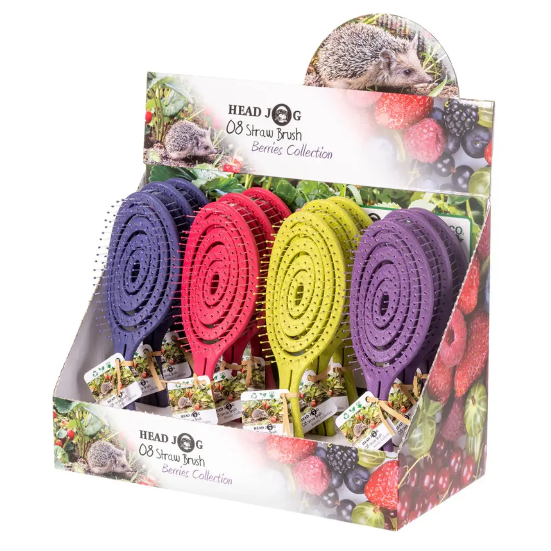 Head Jog Berries Straw Brush Display (12pcs)