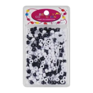 Magic Collection 70 Black & White Round Beads (6pc)