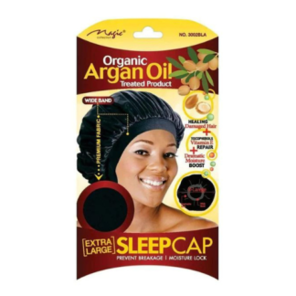 Magic Collection Argan Oil Sleep Cap - Black (12pcs)