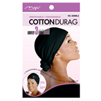 Magic Collection Cotton Durag - Black (12pcs)