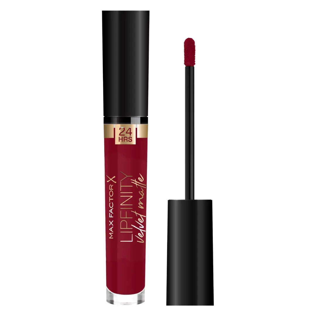 Max Factor Lipfinity Velvet Matte Liquid Lipstick - 090 Red Allure (1pc)