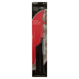 Mayfair Metal Pin Tail Comb - Black (1pc)