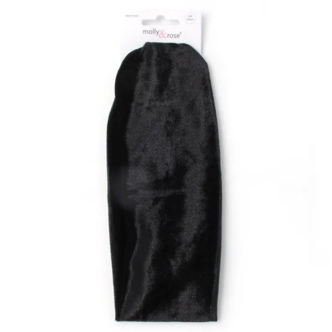 Molly & Rose Black Velvet Bandeau (6pc) 6820