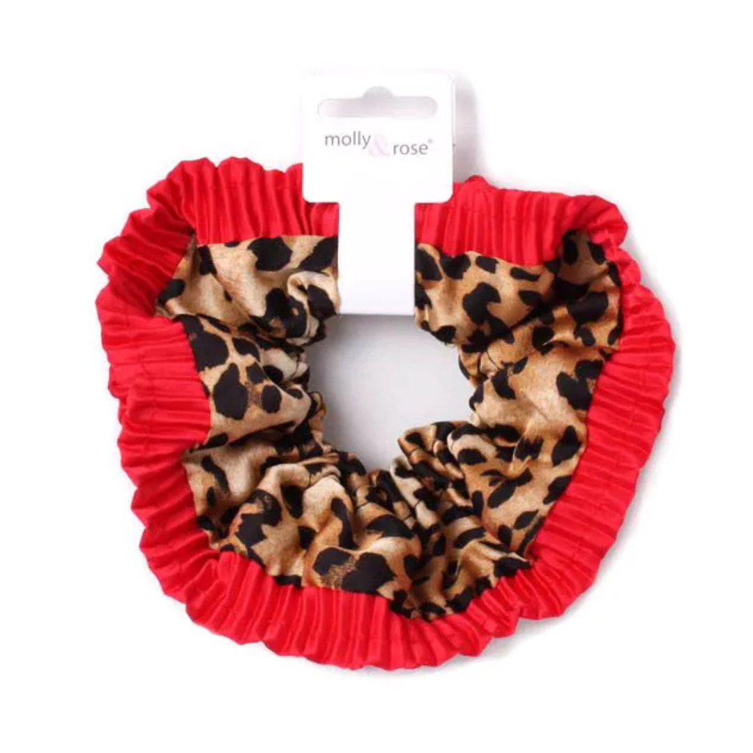 Molly & Rose Extra Large Animal Print Fabric Scrunchie (3pcs) 9630