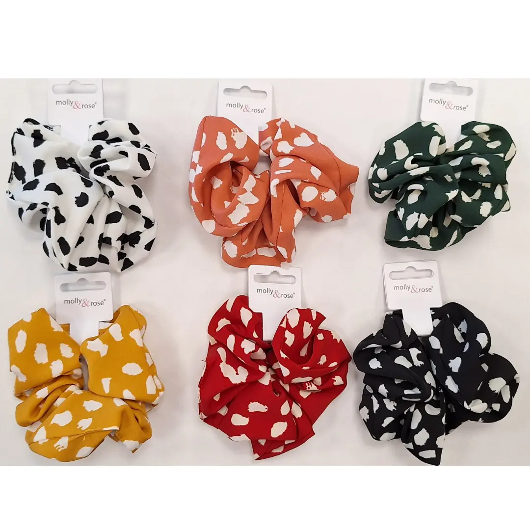Molly & Rose Spotted Scrunchies (6pcs)