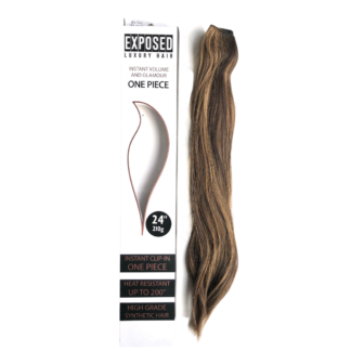 One Piece 24" Long Hair Extension by Exposed Luxury Hair (1pc)