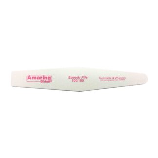 Amazing Shine Jumbo Speedy White Diamond Nail File 100/100 (Pink Centre) (3pc)