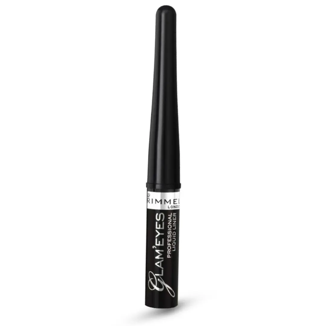 Rimmel Glam Eyes Liquid Eyeliner - 001 Black Glamour (3pc)