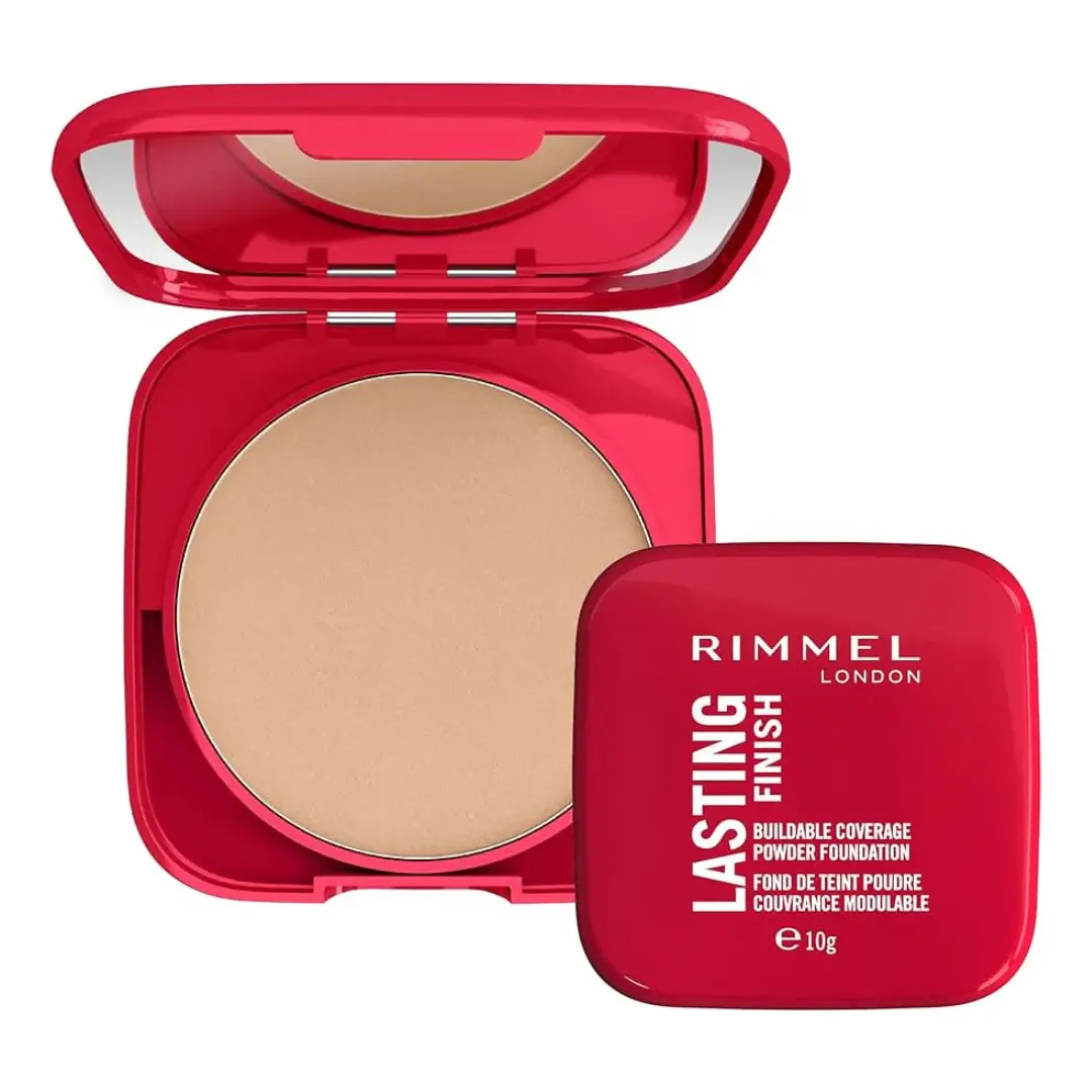 Rimmel Lasting Finish Powder Foundation Compact - 010 Latte (1pc)