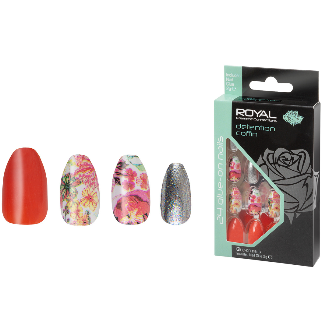 Royal 24 Coffin False Nail Tips - Detention (NNAI346) (6pcs)