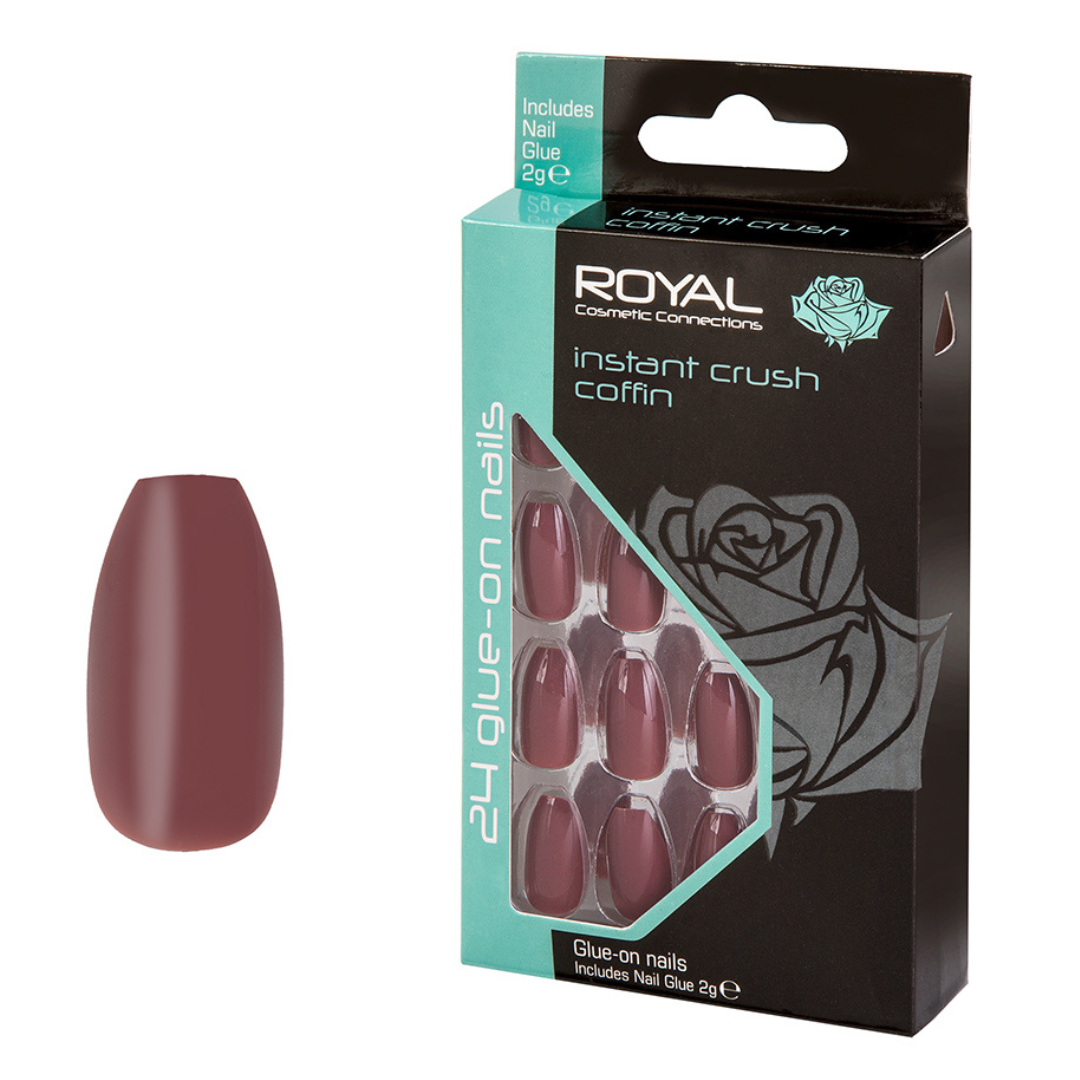Royal 24 Coffin False Nail Tips - Instant Crush (NNAI336) (6pcs)