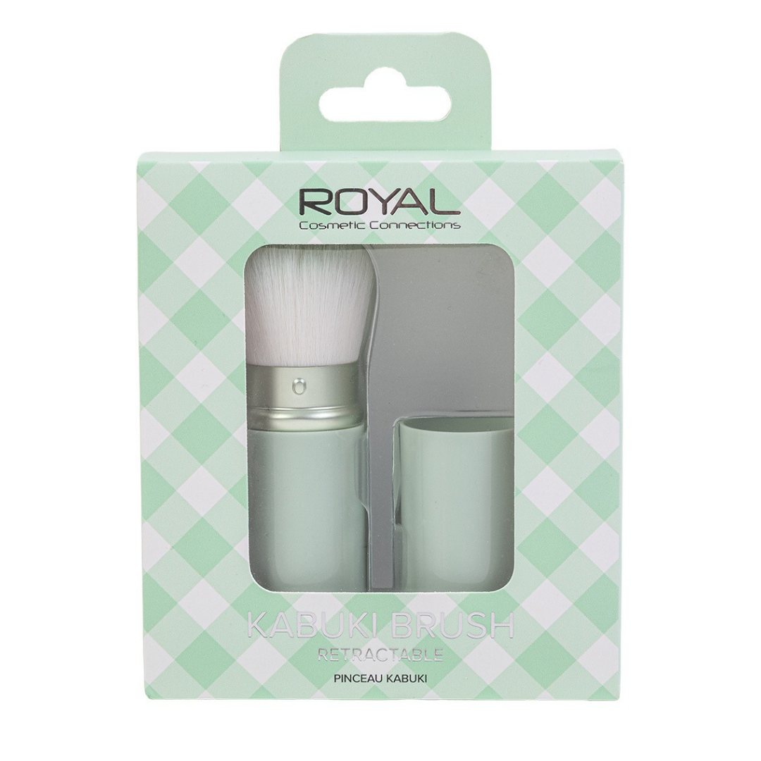 Royal Retractable Kabuki Brush - Green (QBRU231) (6pcs)
