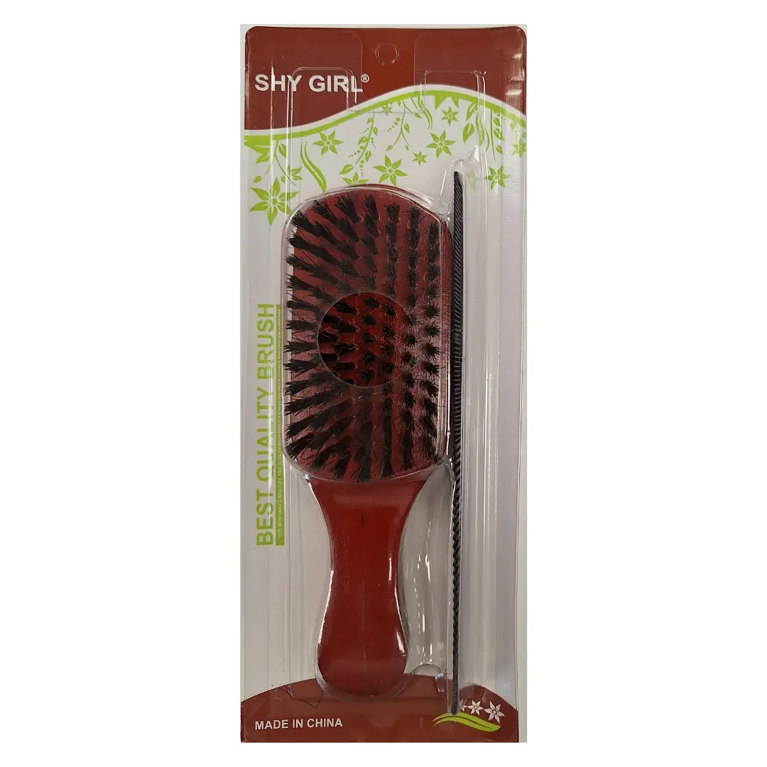 Shy Girl Soft Club Hair Brush With Comb (12pcs) MEN156