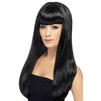 Smiffys Babelicious Long Straight Wig with Fringe (1pc)