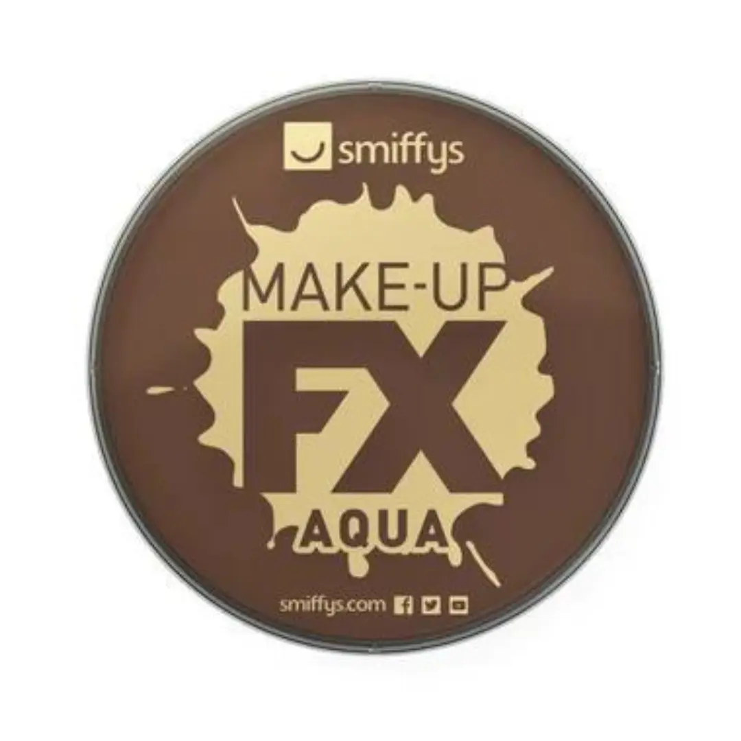 Smiffys Make-Up FX Palette – 12 Farben Aqua, Mit Pinseln Und Schwämmen
