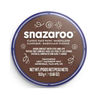 Snazaroo Classic Face Paint - Dark Brown (1pc)