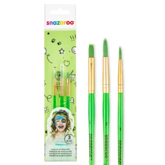 Snazaroo Starter Brush Set of 3 - Green (1pc)