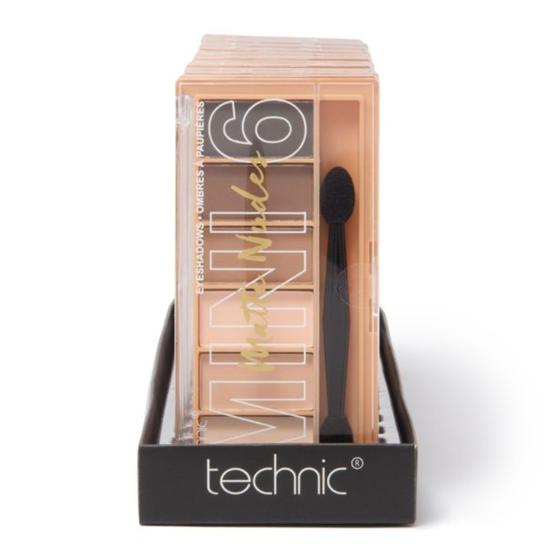 Technic Eyeshadow 6's Display - Matte Nudes (12pc) 24509