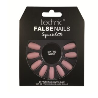 Technic Squareletto False Nails - Matte Nude (6pcs)