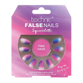 Technic Squareletto False Nails - Pink Haze (6pcs)