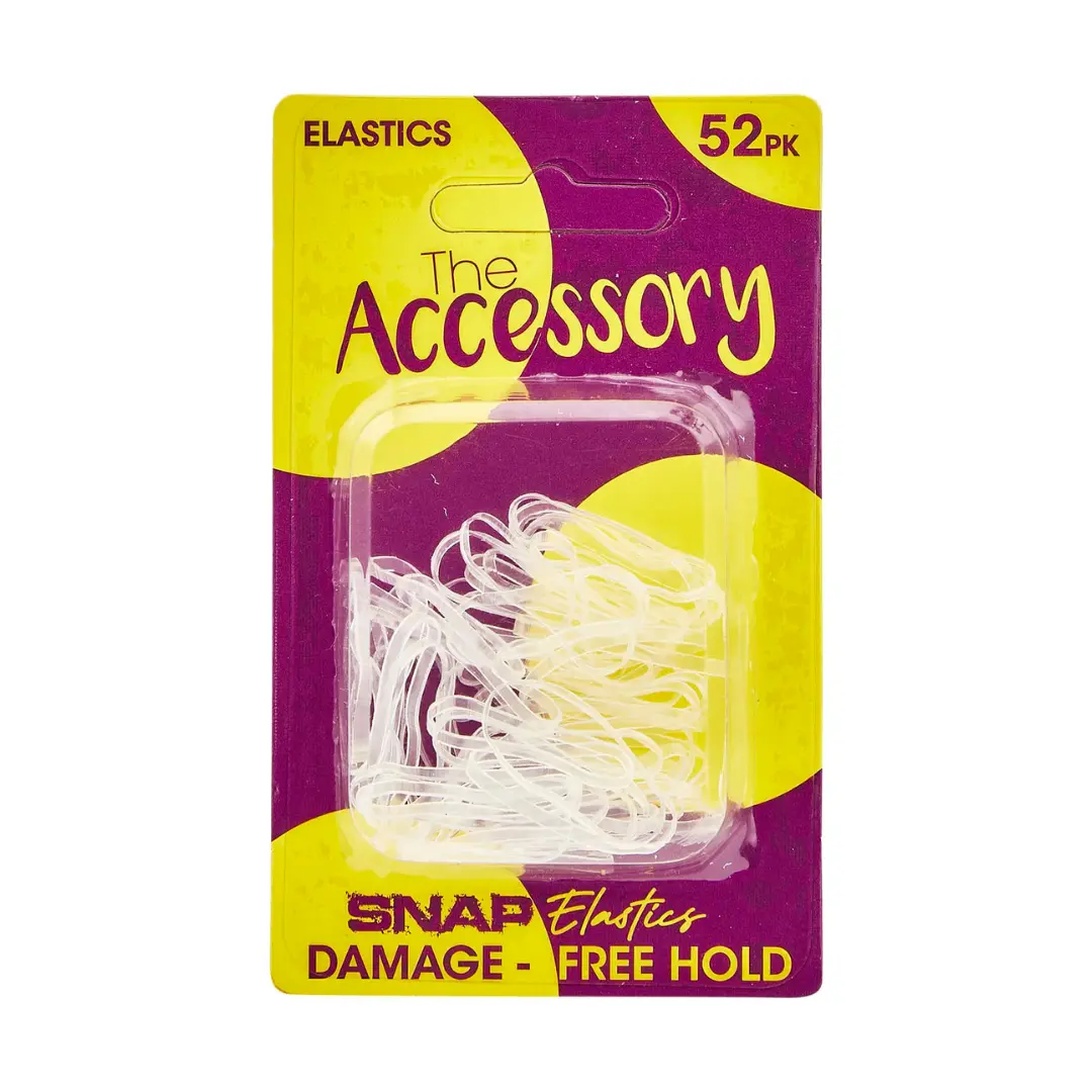 The Accessory Snap Loop Elastics - Clear 52pcs (1pk)