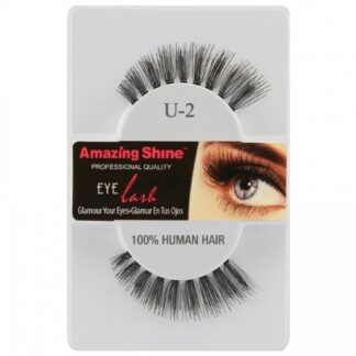 Amazing Shine Human Hair Eyelashes (1pc) (Options) - U2, 1pc