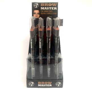 W7 Brow Master 3-in-1 Brow Pencil (24pc)