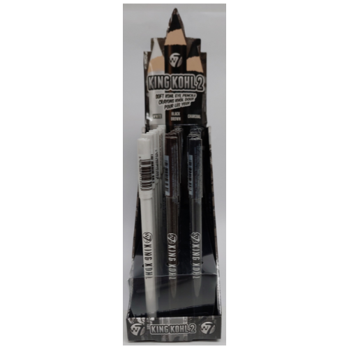 W7 King Kohl 2 Soft Kohl Eye Pencil Display (24pcs) W7 King Kohl 2 Soft Kohl Eye Pencil Display (24pcs)