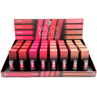 W7 Major Mattes Lipstick Display (32pcs)