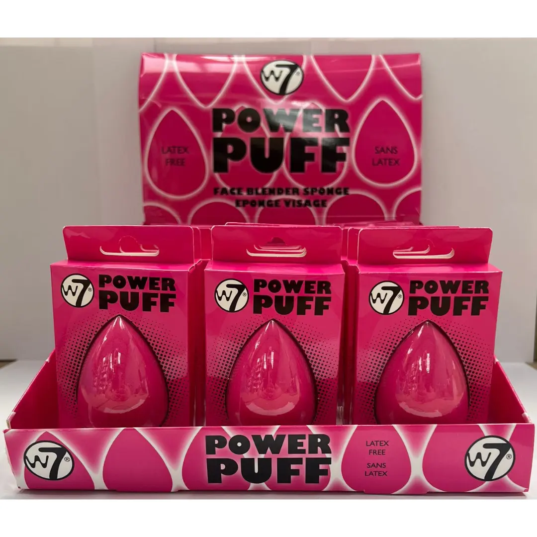 W7 Power Puff Face Blender Sponge Display (18pc)