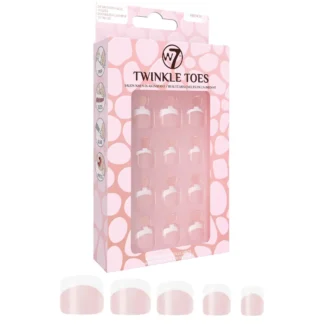 W7 Twinkle Toes False Toe Nails - French (12pc)