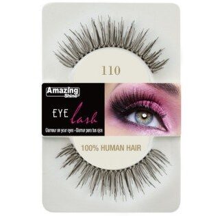 Amazing Shine Human Hair Eyelashes (1pc) (Options) - 110, 1pc